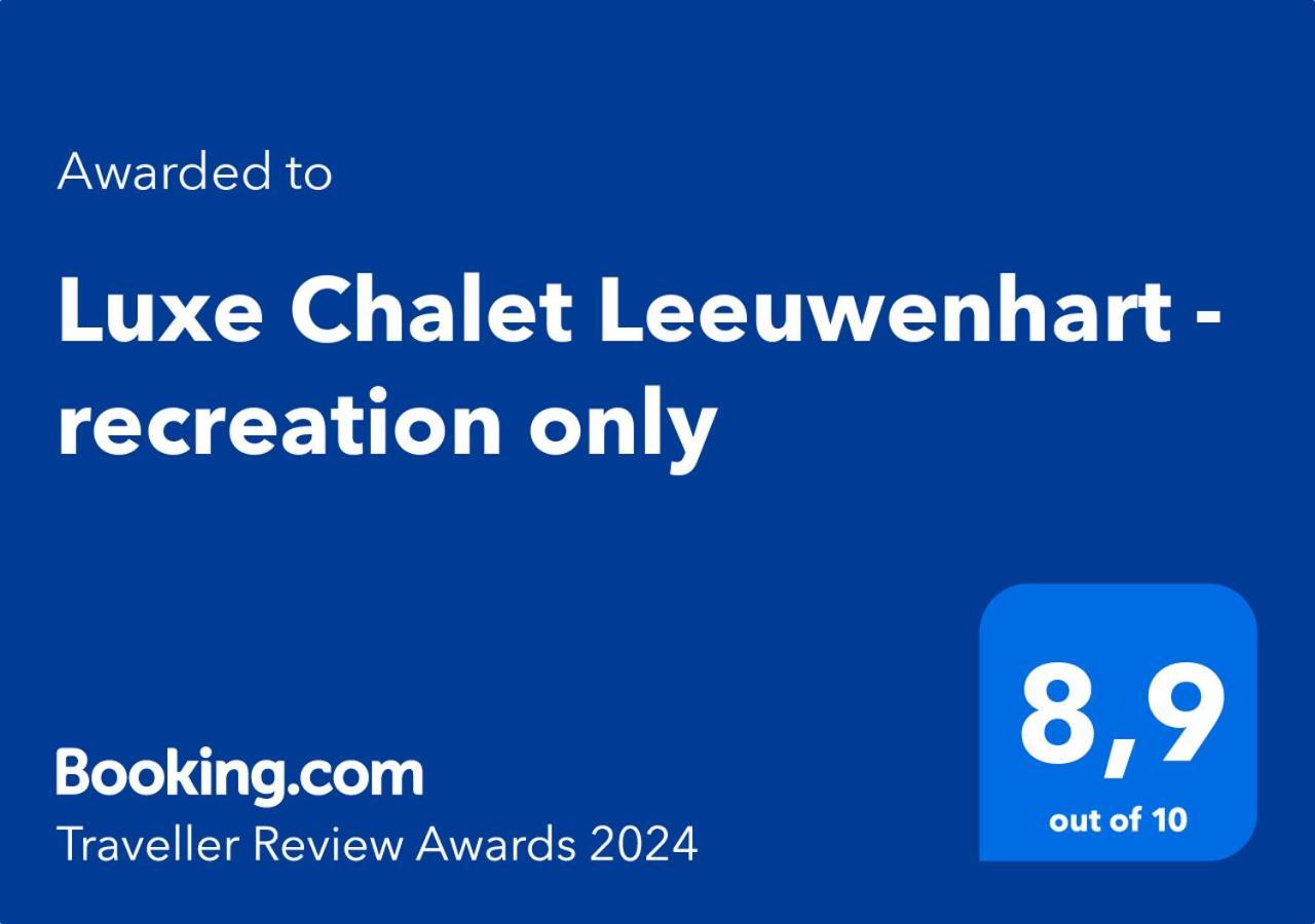 Luxe Chalet Leeuwenhart - Recreation Only Hoenderloo Exterior photo